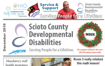 The cover of the December newsletter